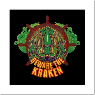 Beware The Kraken Posters and Art